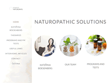 Tablet Screenshot of naturopathicsolutions.cz